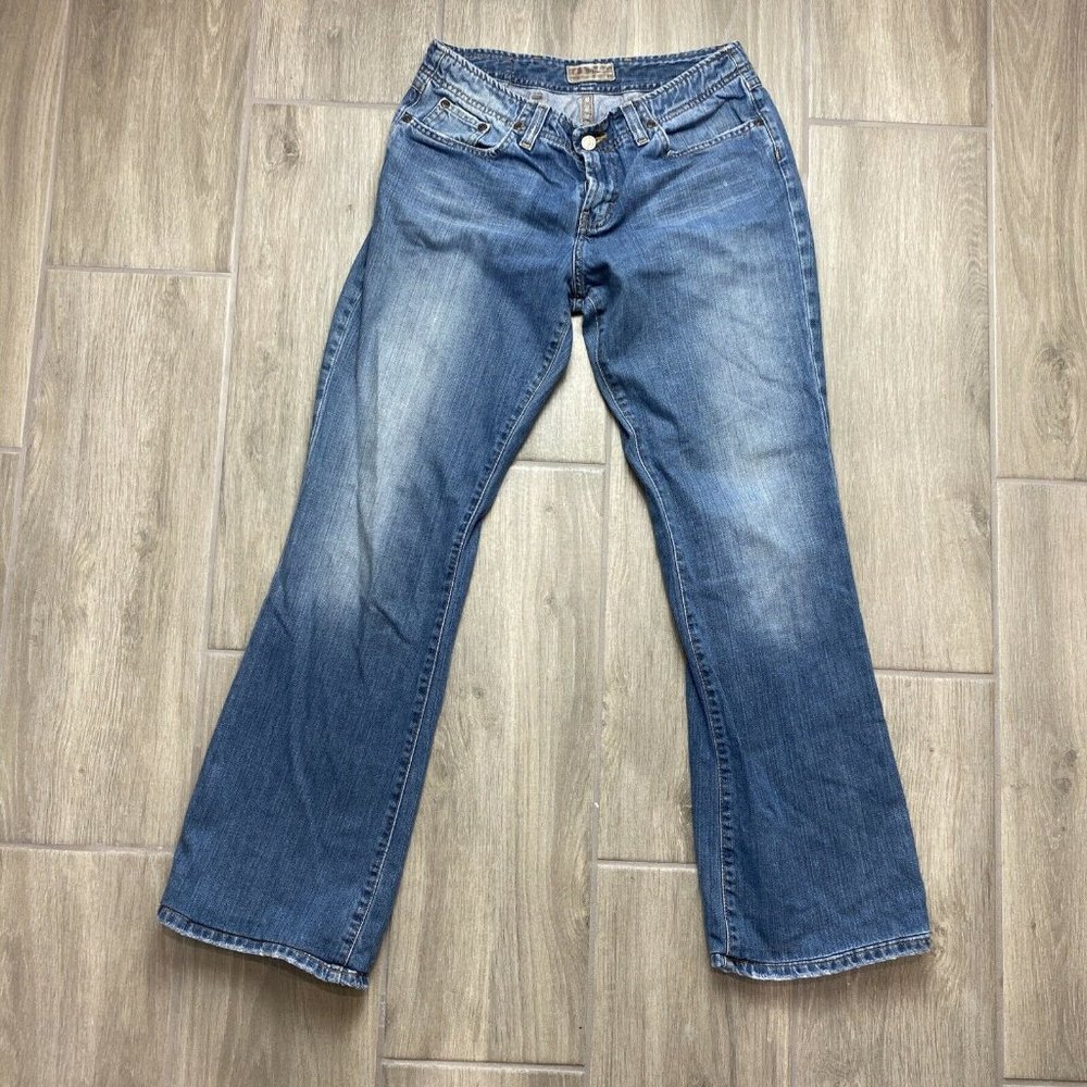 BKE Wendi Stretch Womens Distressed Light Wash Bootcut Jeans Size 28 x 35.5